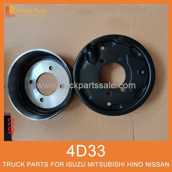 4D33 engine Hand brake drum assembly for mitsubishi truck parts / fuso truck parts