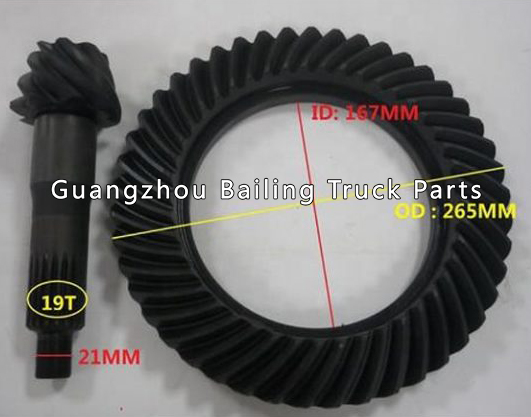41201-80755 high performance coster 8*45 crown wheel and pinion bevel gear
