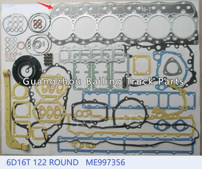 ME997356 Overhaul Gasket for 6D16T 122 ROUND