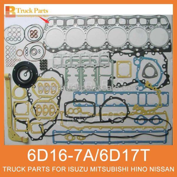 Overhaul Gasket ME996291 for MITSUBISHI 6D16-7A 6D17T 119 SQUARE