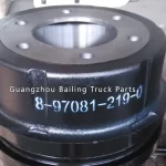 8-97081219-0 8970812190 TAMBOR de FRENO para el ISUZU NPR 4HF1 4HK1