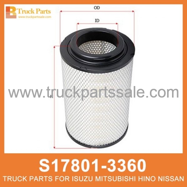 Air Filter S17801-3360 for TOYOTA