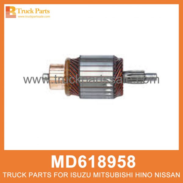 Armature Starter Motor 1 Bearing Type 12V MD618958 M106X43571 for Mitsubishi truck