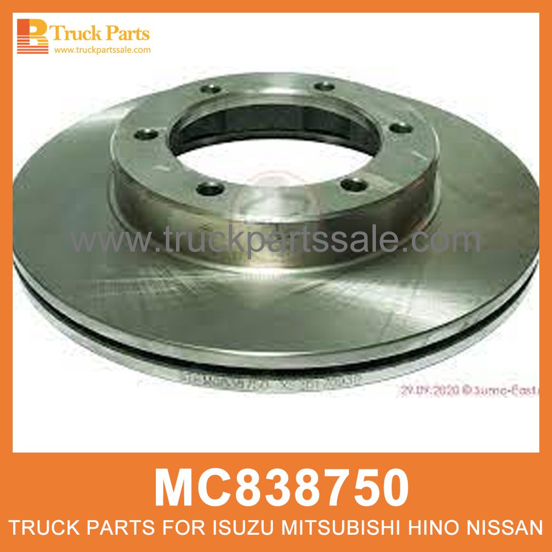 Brake Disc Rotor 6 Holes MC838750 for Mitsubishi truck Rotor de disco de freno