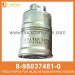CARTRIDGE KIT FUEL FILTER 8-98037481-0 8980374810 8-98037-481-0 for ISUZU 4HK1-T Filtro de combustible del kit de cartucho