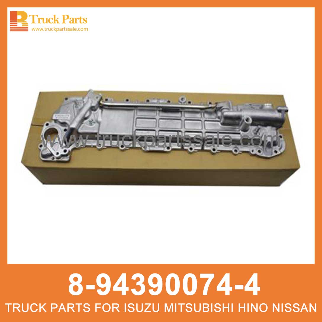 COOLER ASM OIL 8-94390074-4 8943900744 8-94390-074-4 for ISUZU FVR33 6HH1 Aceite ASM m??s fresco ASM