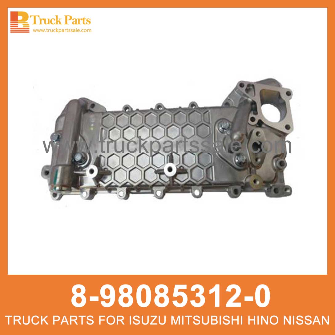 COOLER ASM OIL 8-98085312-0 8-97385201-1 8980853120 8973852011 8-98085-312-0 8-97385-201-1 for ISUZU NPR75 700P 4HK1 Aceite ASM m??s fresco ASM