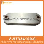 CORE ASM OIL COOLER 8-97334100-0 8973341000 8-97334-100-0 for ISUZU NPR75 700P 4HK1 Enfriador de aceite ASM de n??cleo ASM