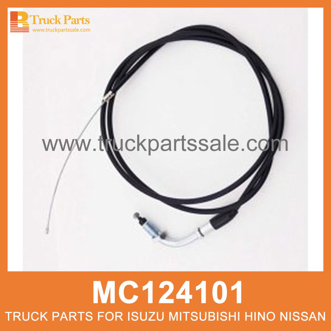 Cable Accelerator RHD with Adjuster 2535mm MC124101 for Mitsubishi truck Acelerador de cable RHD con ajustador RHD