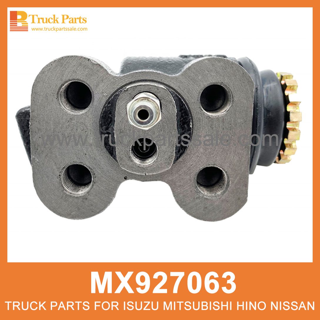 Cylinder Left Front Wheel with Bleeding Screw MX927063 for Mitsubishi truck Rueda frontal izquierda del cilindro con tornillo de sangrado