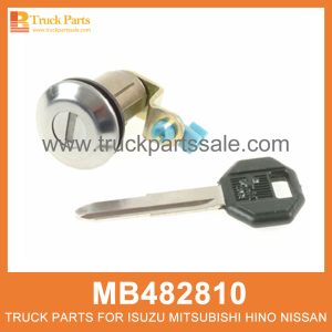 Cylinder Lock Left Door MB482810 MC994272 for Mitsubishi truck Puerta izquierda de la cerradura del cilindro قفل الأسطوانة الباب الأيسر