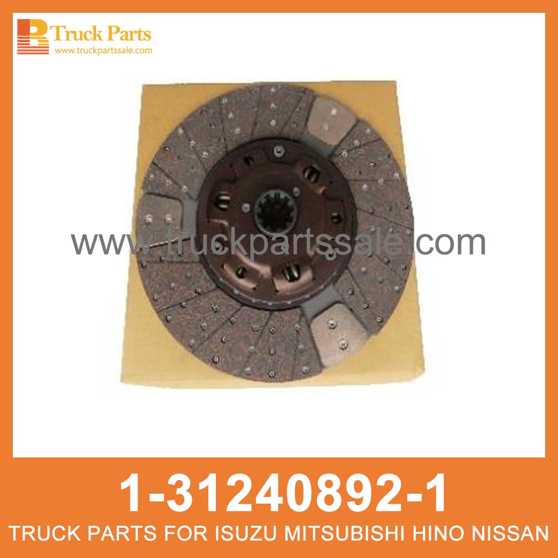 DISC CLUTCH 1-31240892-1 1-87611000-0 1312408921 1876110000 1-31240-892-1 1-87611-000-0 for ISUZU CXZ81K 10PE1 Embrague