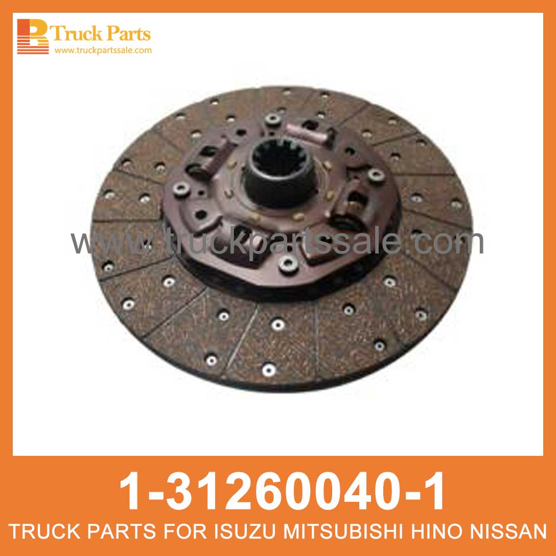 DISC CLUTCH 1-31260040-1 1-87610140-0 1312600401 1876101400 1-31260-040-1 1-87610-140-0 for ISUZU MLD6Q MZX6P Embrague
