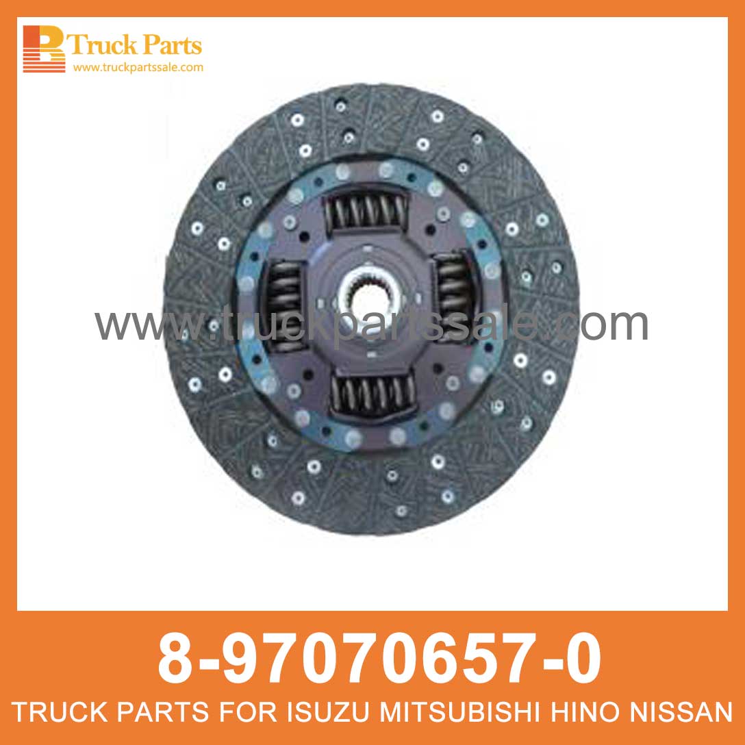 DISC CLUTCH 8-97070657-0 5-87610108-0 8970706570 5876101080 8-97070-657-0 5-87610-108-0 for ISUZU NHR NKR 4J Embrague