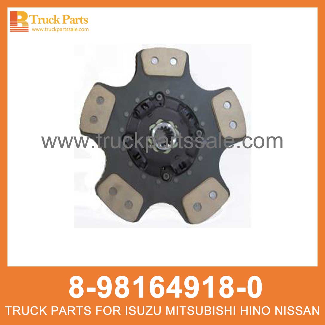 DISC CLUTCH 8-98164918-0 5-87610105-0 8981649180 5876101050 8-98164-918-0 5-87610-105-0 for ISUZU NPR75 4HK1 Embrague