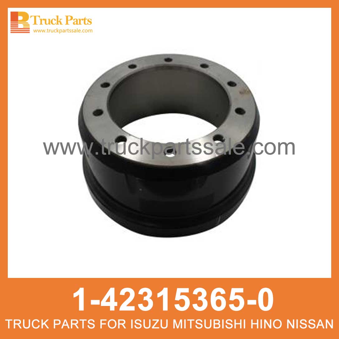 DRUM BRK FRT 1-42315365-0 1423153650 1-42315-365-0 for ISUZU CYZ51K 6WF1 Tambor brk frt BRK FRT