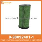 ELEMENT FUEL FILTER 8-98092481-1 1-87610094-0 8980924811 1876100940 8-98092-481-1 1-87610-094-0 for ISUZU CYZ52 6WG1 Filtro de combustible de elementos