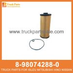 ELEMENT KIT FUEL FILTER 8-98074288-0 5-87611000-0 8980742880 5876110000 8-98074-288-0 5-87611-000-0 for ISUZU 4HK1 4JJ1 Filtro de combustible del kit de elementos