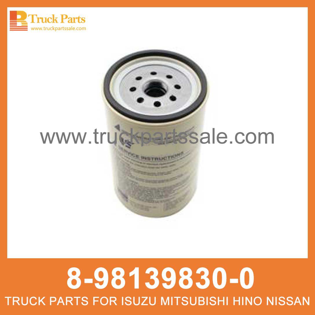 ELEMENT KIT FUEL FILTER 8-98139830-0 8981398300 8-98139-830-0 for ISUZU NMR85 NPR75 NQR90 Filtro de combustible del kit de elementos