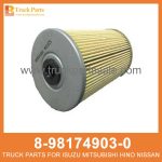 ELEMENT KIT FUEL FILTER 8-98174903-0 1-87610152-0 8981749030 1876101520 8-98174-903-0 1-87610-152-0 for ISUZU NKR77 4JH1 Filtro de combustible del kit de elementos