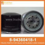 ELEMENT OIL FILTER 8-94360418-1 5-87610023-0 8943604181 5876100230 8-94360-418-1 5-87610-023-0 for ISUZU NPR57 4BC2 Filtro de aceite de elemento