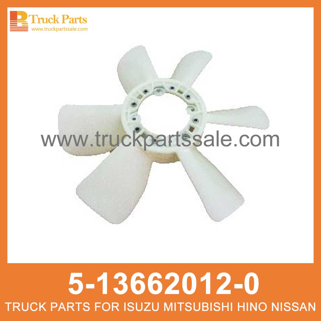 FAN COOLING 5-13662012-0 5136620120 5-13662-012-0 for ISUZU NPR 4HE1 Enfriamiento del ventilador