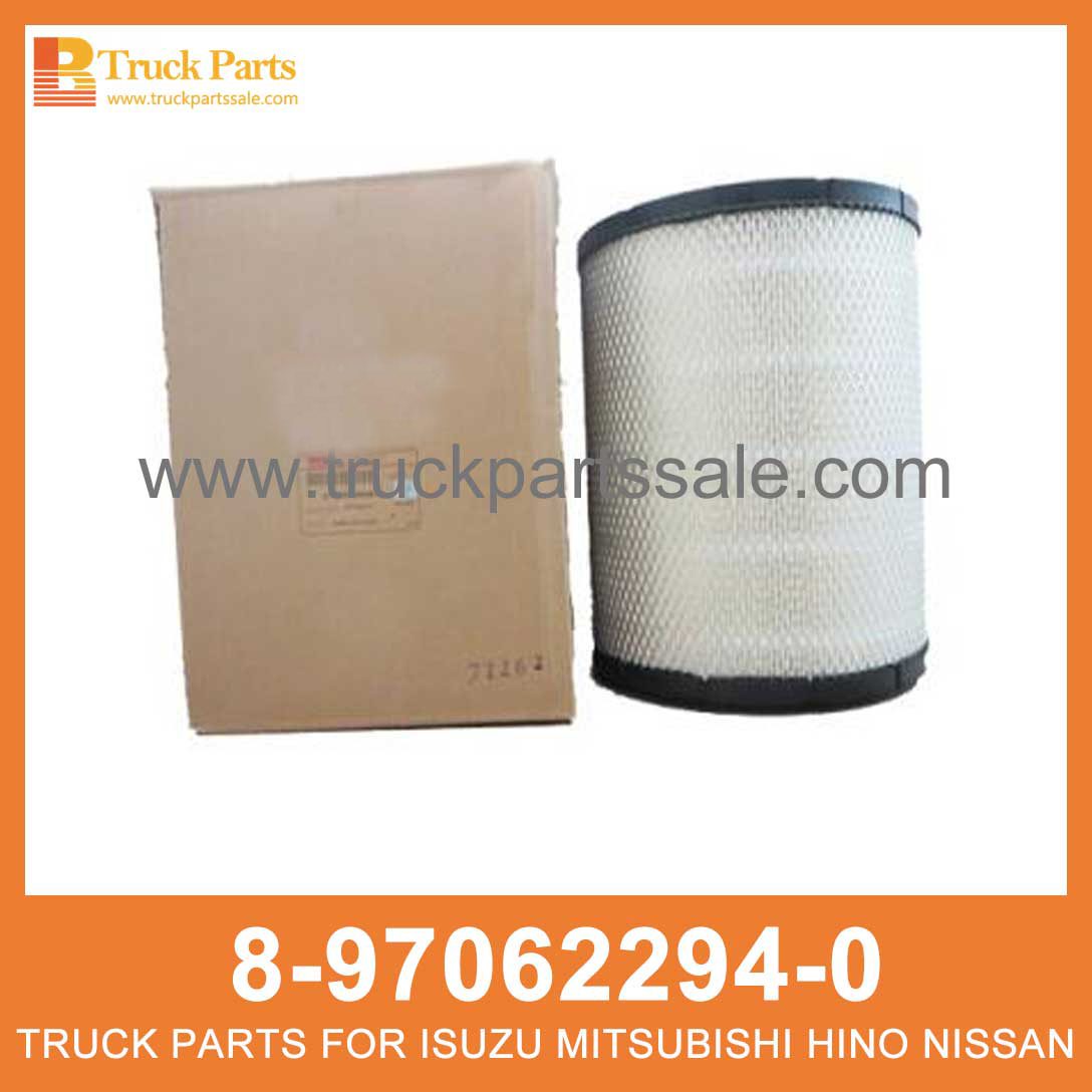 FILTER AIR CLEANER 8-97062294-0 5-87610020-0 8970622940 5876100200 8-97062-294-0 5-87610-020-0 for ISUZU 4JJ1 4HK1 Filtro de aire