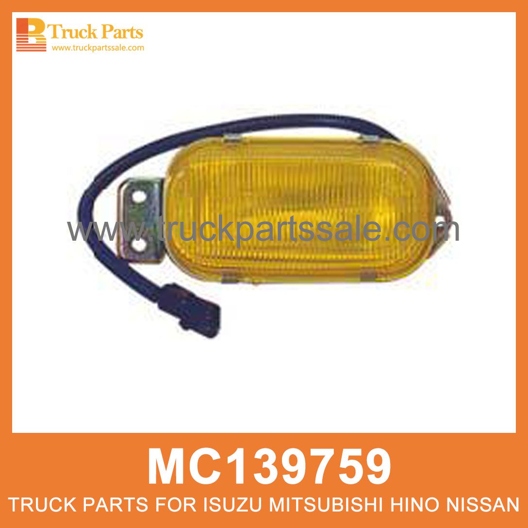 Fog Lamp Right Amber lens MC139759 for Mitsubishi truck Lampara de niebla