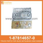 GASKET SET ENG 1-87814657-0 1-87813811-0 1878146570 1878138110 1-87814-657-0 1-87813-811-0 for ISUZU CYZ51 6WF1 Junta Set Eng