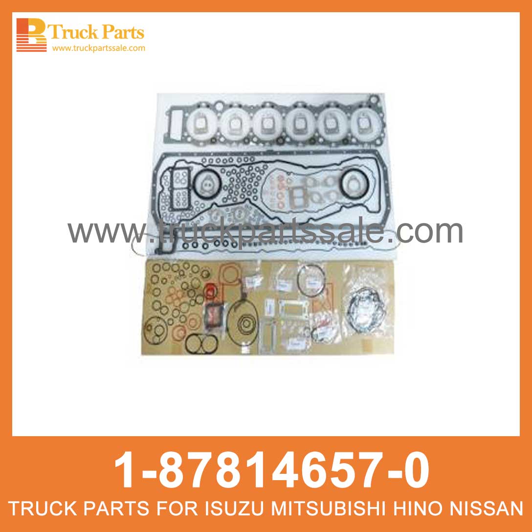 GASKET SET ENG 1-87814657-0 1-87813811-0 1878146570 1878138110 1-87814-657-0 1-87813-811-0 for ISUZU CYZ51 6WF1 Junta Set Eng