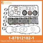 GASKET SET ENG OVERHAUL 1-87812182-1 1-87814483-0 1878121821 1878144830 1-87812-182-1 1-87814-483-0 for ISUZU LT132 6HE1T Junta Set Eng Overhaul