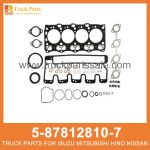 GASKET SET ENG OVERHAUL 5-87812810-7 5878128107 5-87812-810-7 for ISUZU 4LE2 Junta Set Eng Overhaul