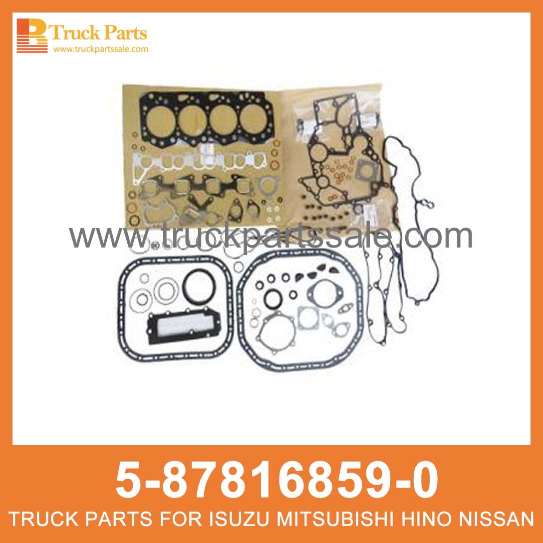 GASKET SET ENG OVERHAUL 5-87816859-0 5-87816629-0 5878168590 5878166290 5-87816-859-0 5-87816-629-0 for ISUZU 4JJ1 Junta Set Eng Overhaul