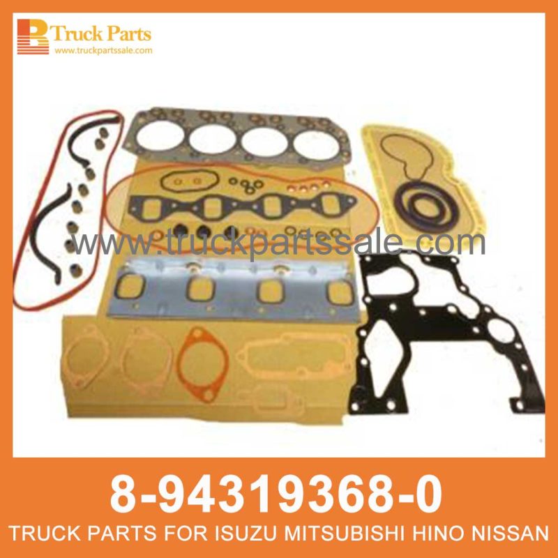 GASKET SET ENG OVERHAUL 8-94319368-0 5-87812892-0 8943193680 5878128920 8-94319-368-0 5-87812-892-0 for ISUZU 4JB1 Junta Set Eng Overhaul