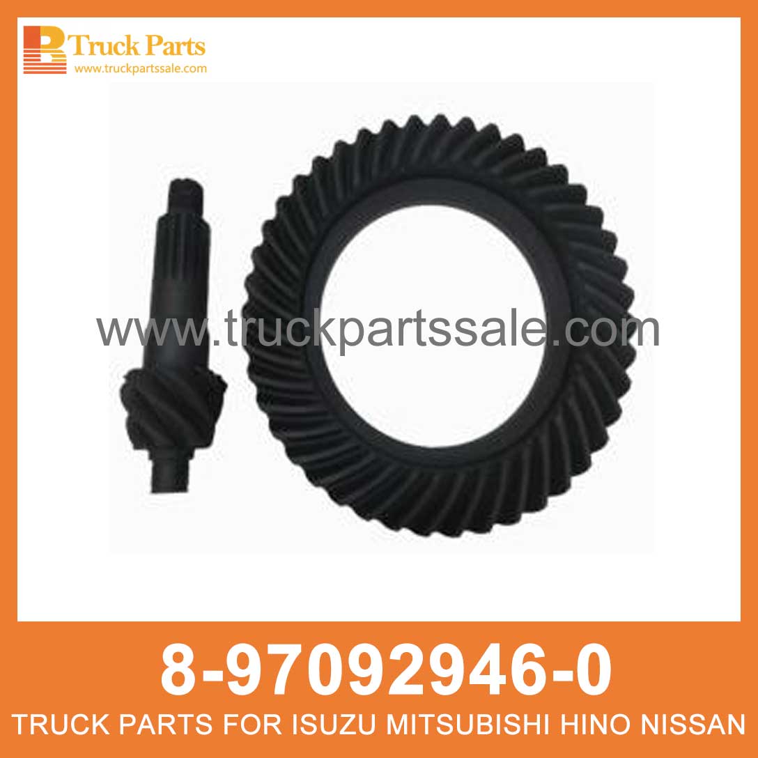 GEAR SET FINAL DRIVE 8-97092946-0 8970929460 8-97092-946-0 for ISUZU NPR Conjunto final de engranajes