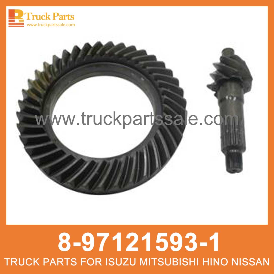 GEAR SET FINAL DRIVE 8-97121593-1 8971215931 8-97121-593-1 for ISUZU NPR66 4HF1 Conjunto final de engranajes