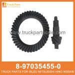 GEAR SET FINAL DRIVE RR 8-97035455-0 8970354550 8-97035-455-0 for ISUZU NPR66 4HF1 Conjunto final de engranajes