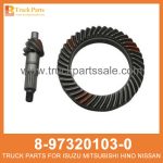 GEAR SET FINAL DRIVE RR 8-97320103-0 8973201030 8-97320-103-0 for ISUZU NKR55 4JB1 Conjunto final de engranajes