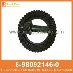GEAR SET FINAL DRIVE RR 8-98092146-0 8-97061850-0 8980921460 8970618500 8-98092-146-0 8-97061-850-0 for ISUZU NQR NPR 4HK1 Conjunto final de engranajes