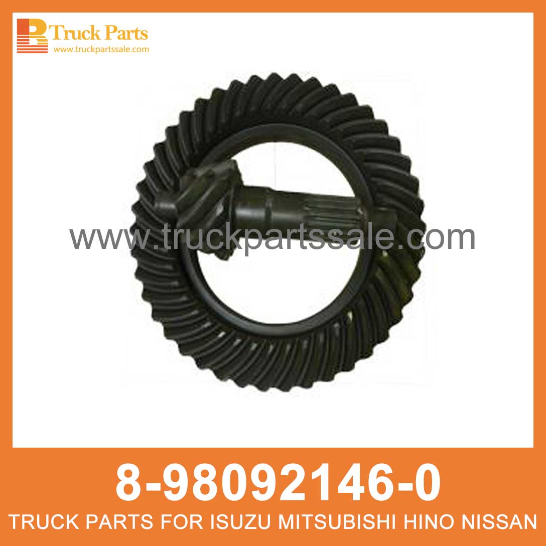 GEAR SET FINAL DRIVE RR 8-98092146-0 8-97061850-0 8980921460 8970618500 8-98092-146-0 8-97061-850-0 for ISUZU NQR NPR 4HK1 Conjunto final de engranajes