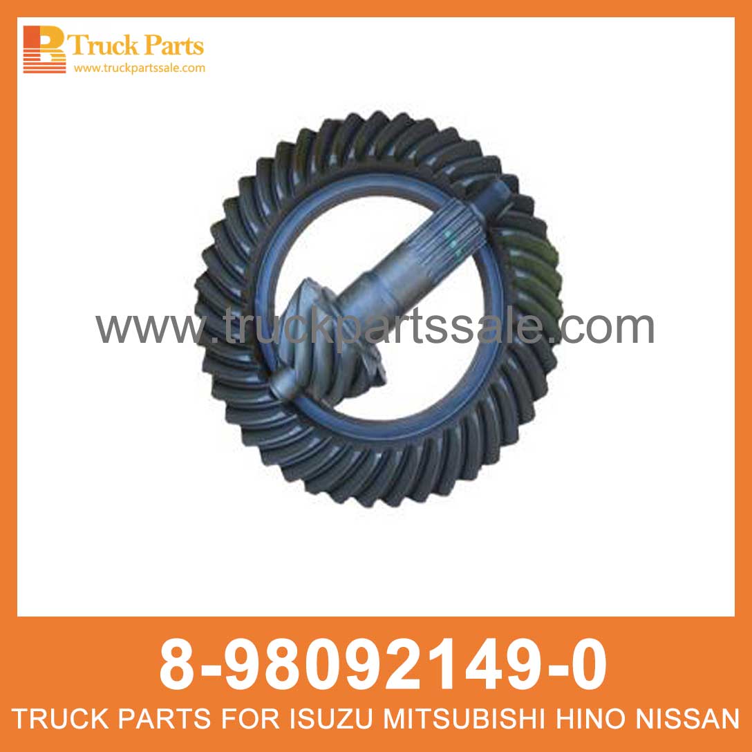 GEAR SET FINAL DRIVE RR 8-98092149-0 8-97047115-0 8980921490 8970471150 8-98092-149-0 8-97047-115-0 for ISUZU NQR NPR 4HK1 Conjunto final de engranajes