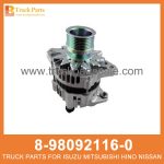 GENERATOR ASM 8-98092116-0 8980921160 8-98092-116-0 for ISUZU 4HK1 Generador ASM