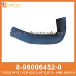 HOSE WATER RAD INL 8-98006452-0 8980064520 8-98006-452-0 for ISUZU 700P 4HK1 Manguera agua rad inl inl