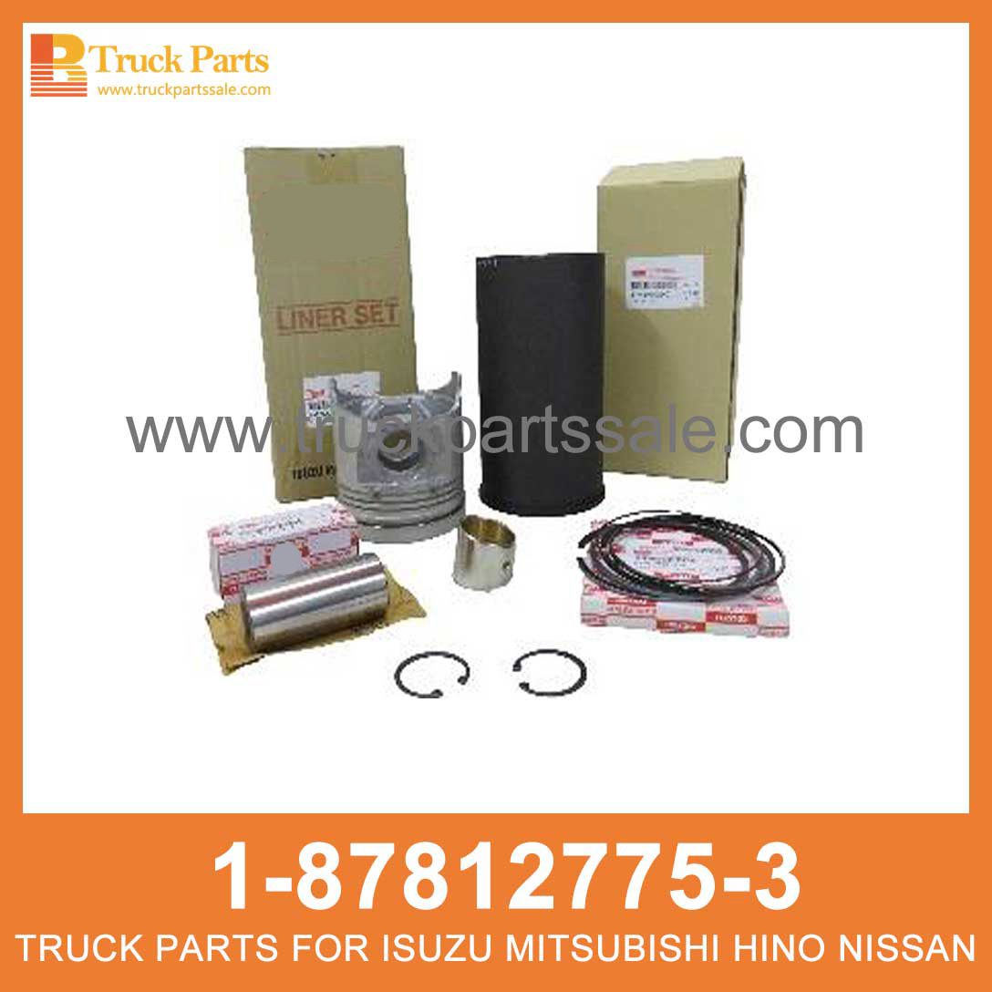 LINER SET ENG CYL 1-87812775-3 1-87812211-0 1878127753 1878122110 1-87812-775-3 1-87812-211-0 for ISUZU 6HK1 4HK1 Conjunto de revestimiento Eng cyl