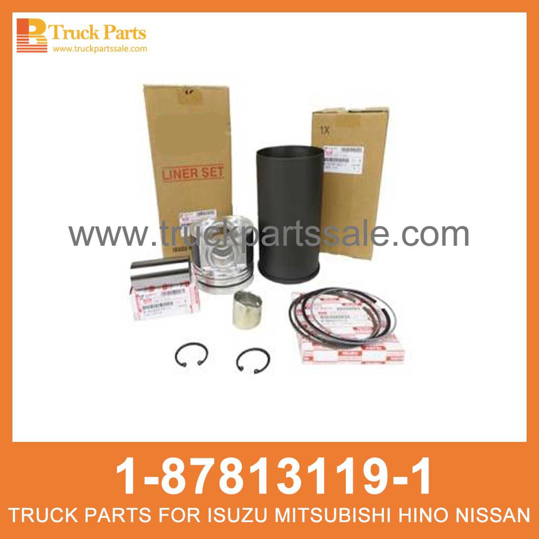 LINER SET ENG CYL 1-87813119-1 5-87814863-1 1878131191 5878148631 1-87813-119-1 5-87814-863-1 for ISUZU 700P 4HK1 Conjunto de revestimiento Eng cyl