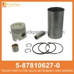 LINER SET ENG CYL 5-87810627-0 5878106270 5-87810-627-0 for ISUZU 4JB1 Conjunto de revestimiento Eng cyl