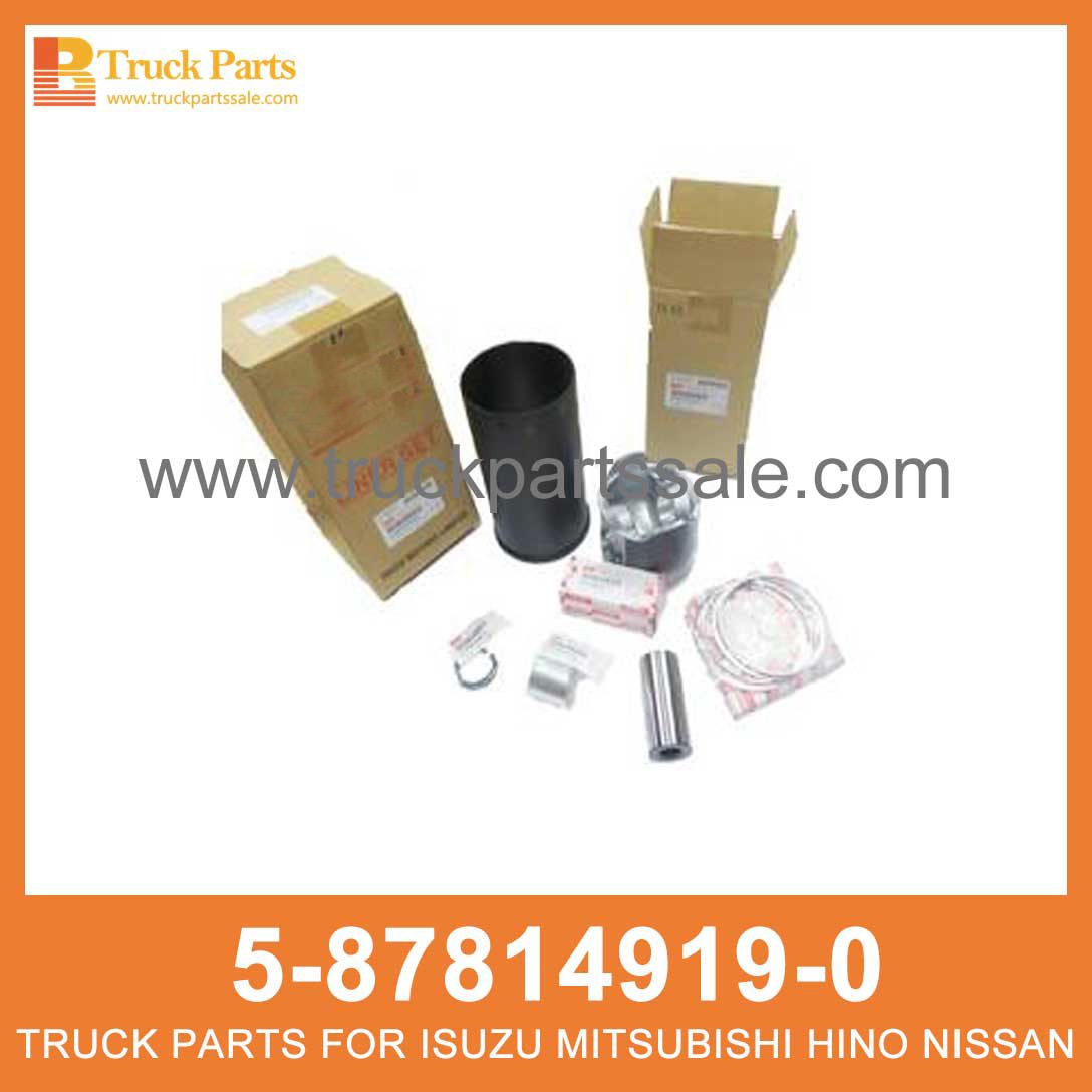 LINER SET ENG CYL 5-87814919-0 5-87814920-0 5878149190 5878149200 5-87814-919-0 5-87814-920-0 for ISUZU NQR70 4HE1 Conjunto de revestimiento Eng cyl