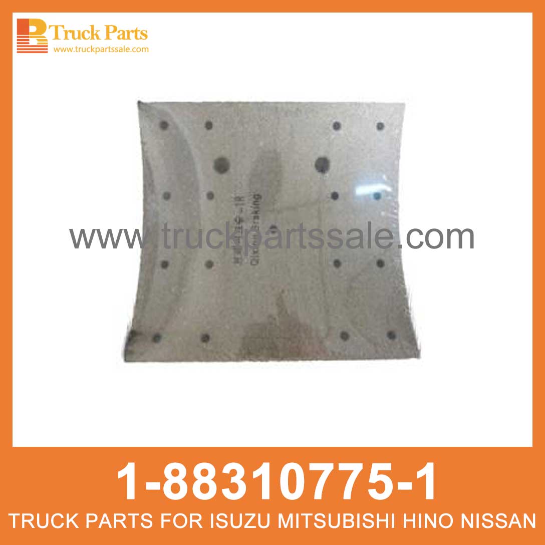 LINING SET RR BRK 1-88310775-1 1-47126093-0 1883107751 1471260930 1-88310-775-1 1-47126-093-0 for ISUZU CYZ51K 6WF1 Conjunto de revestimiento RR BRK RR BRK