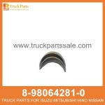 METAL SET CONN ROD 8-98064281-0 8980642810 8-98064-281-0 for ISUZU 4HK1 6HK1 Varilla connet de metal