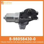 MOTOR WINDOW REG 8-98058430-0 8-98058429-0 8980584300 8980584290 8-98058-430-0 8-98058-429-0 for ISUZU FVR34 6HK1 Ventana de motor Reg